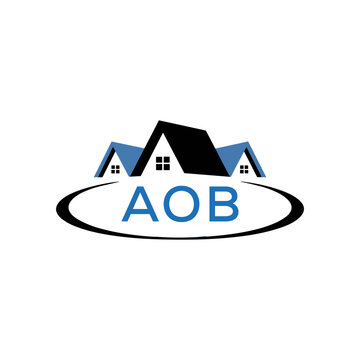 Initial AOB Letter Linked Logo for business and company identity. Modern AOB Letter Logo Vector Template with modern trendy golden logo.
