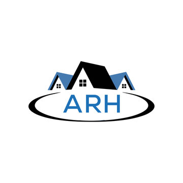 Initial ARH Letter Linked Logo for business and company identity. Modern ARH Letter Logo Vector Template with modern trendy golden logo.
