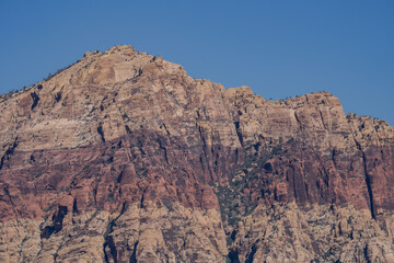 Aztec Sandstone(Jurassic) geological formation. weathering. Red Rock Canyon National Conservation Area, Las Vegas, Clark County, Nevada. Mojave Desert. Basin and Range Province	