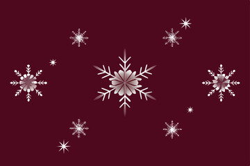 christmas background with snowflakes