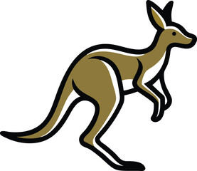 kangaroo vector illustration