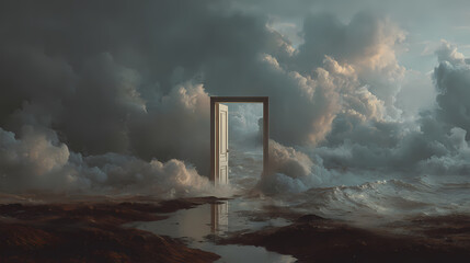 editorial on philosophical aesthetics | conflict of logic | philosophical calm | muted night contrasts | disrupted balance | closed curtains in open skies | displaced object realism | smooth blending