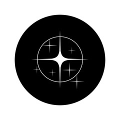 Sparkle vector icon. Shine symbol illustration. star sign or logo.