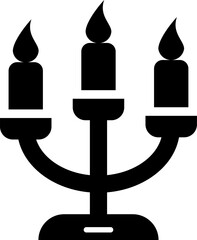 Rounded Filled Chandelier Icon