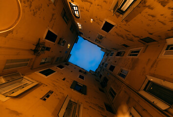 Rome night yard