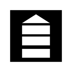 Up arrow vector icon. scroll illustration sign. Direction symbol or logo.