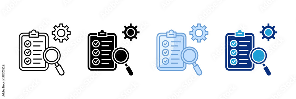 Aufkleber corrective action icon set multiple style collection