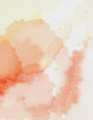 Fototapeta premium Orange watercolor background, Abstract orange watercolor background, Abstract paint gradient, Beautiful orange Watercolor Background, orange watercolour paper texture background