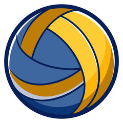 Fototapeta premium Vector Illustration of Volleyball Ball Line Design