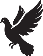 Pigeon Silhouette Vector Icon