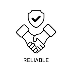 Icon a reliable, isolated against a clean background.