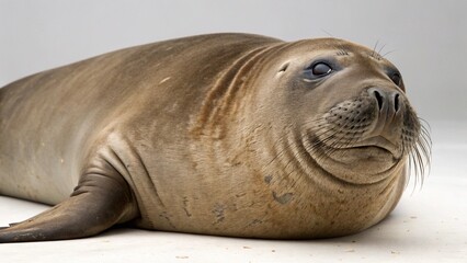 Obraz premium Elephant Seal on studio background