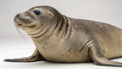 Fototapeta premium Elephant Seal on studio background