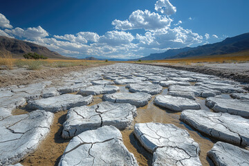 Traces of a River Lost to Relentless Heat