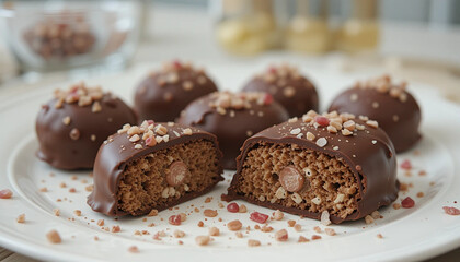 chocolate cake with nuts