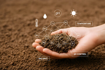 analysis of soil and its components, including ph balance and temperature control.