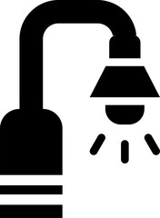 Rounded Filled Street Light Icon