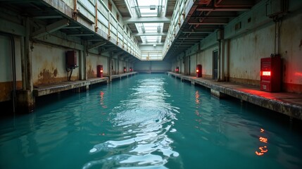 Flooded Corridor inside the Ship