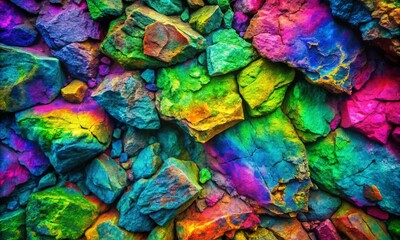 Abstract colorful texture. Multicolor green blue purple pink background. Toned rock texture. Beautiful background with copy space for text, design. Web banner.