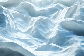 Fototapeta premium Blue and white fabric close-up.