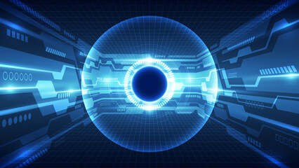 Abstract future digital technology concept background. Vector illustration for your design.