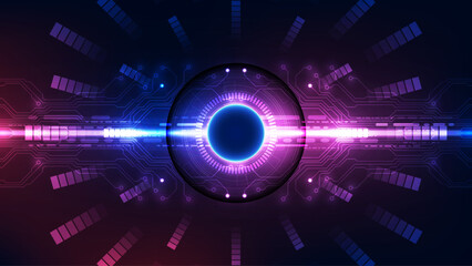 Abstract future digital technology concept background. Vector illustration for your design.