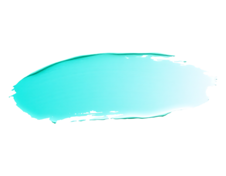 Teal Brushstroke Element