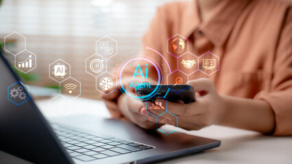 AI Agent system with automation and data processing, enabling intelligent decisions and interaction through virtual interfaces, boosting business productivity and efficiency.