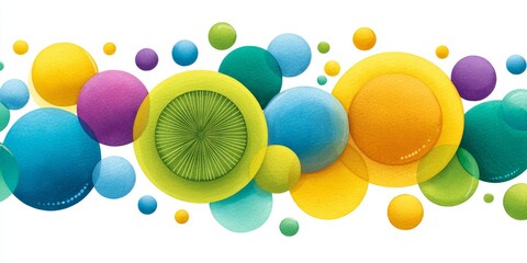 Watercolor infographic with pastel hues and artistic brush outlines