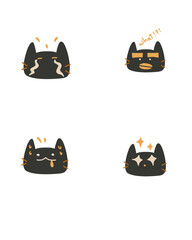 set of funny animals