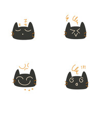 set of funny animals