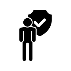 Icon a assurance, isolated against a clean background.