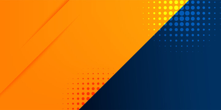 Abstract geometric dark blue and orange square theme overlap background for graphic design. Eps10 vector