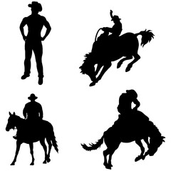 cowboy Cows silhouette, Double Cowboy set box icon, Cows illustration, silhouette, cow boy set icon, silhouette, Cows icon