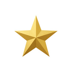 Shiny golden star symbol icon