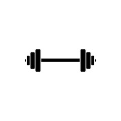 Barbell for school gym exercise equipment on white background