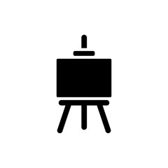 Art Easel with Blank Canvas Ready to Paint