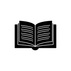 Open book showing text lines for reading and study purposes