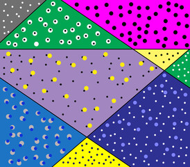 seamless pattern with colorful dots