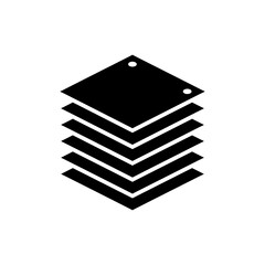 Layers with chip center illustrating technology stack and integrated circuits