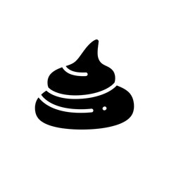 Swirl of Dijon mustard isolated on white background with creamy texture