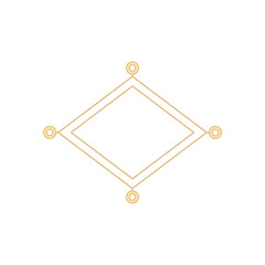 Golden Geometric Frame Design.
