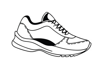 hand drawn sketch of shoes