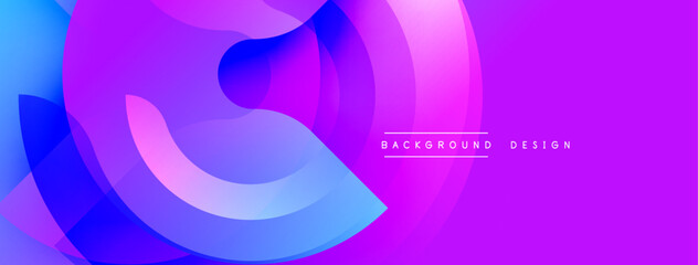 Abstract fluid shapes, vibrant purple, blue gradients. Modern design element for backgrounds, banners, presentations. Minimalist style.