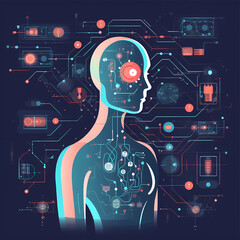 The Algorithmic Human Exploring the Convergence of Biology and Technology in a Digital Age