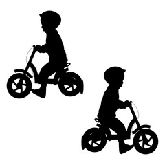 Bicycle silhouette, Double Bicycle set box icon, bike man ride illustration, silhouette, set icon, silhouette, Bicycle icon