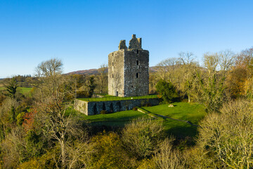 Cardoness Castle in Autumn, Gatehouse of Fleet, Dumfries & Galloway, Scotland