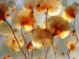 Elegant floral arrangement nature reserve macro photography ethereal light close-up botanical beauty