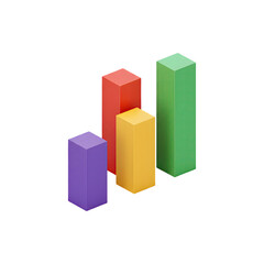 Colorful 3D Bar Graph Representation