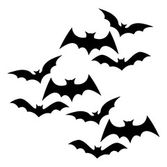 Bat silhouette, Double Bat set box icon, Bat illustration, silhouette, set icon, silhouette, Bat icon